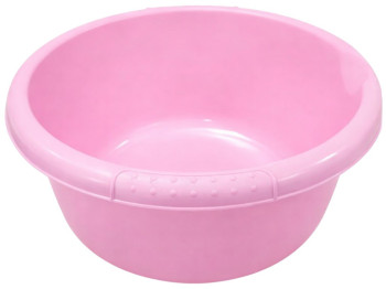 Таз круглий Консенсус, пластик, 5л, 27×15см, колір рожевий