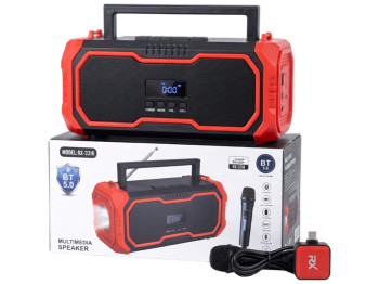 Колонка портативная RX Bluetooth, фонарь, FM радио, USB, аккумулятор