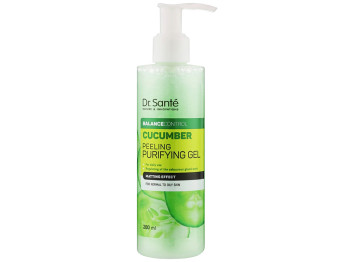 Гель-пилинг для умывания Dr.Sante Cucumber Balance Control, для жирной и нормальной кожи, 200мл