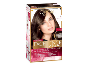 Фарба для волосся "Excellence Creme" підвищеної стійкості, відтінок 4