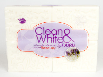 Мыло хозяйственное "Duru - Clean&White Лаванда" (цена за 4 куска по 125гр)