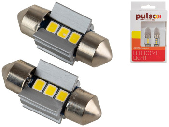 Лампа Pulso софітні LED SV8.5/T, 11x28мм, 3 SMD-2835, 9-18v, 210Lm (ціна за 2шт) (LP-66028)