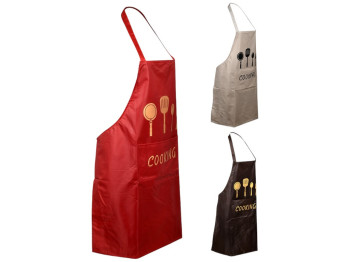 Фартух тканинний з кишенею Cooking, поліестер, 67×70 см (ціна за 1шт)
