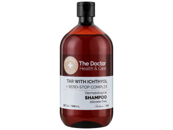 Шампунь для волосся The Doctor Sebo-stop Complex Проти лупи, з дьогтем та іхтіолом, 946мл