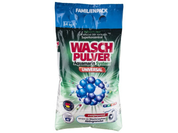 Пральний порошок Wasch Pulver System Universal, для білої та кольорової білизни, 3,4 кг, 40 циклів