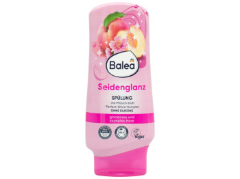 Кондиционер для волос Balea Seidenglanz Блестящий эффект, без силикона, аромат персик, 300мл