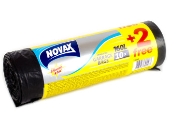 Пакети для сміття 160л "Novax" 10+2шт в подарунок