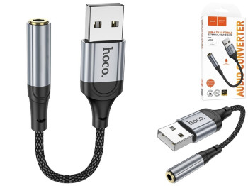Перехідник Hoco LS36 Fresh external sound card USB to 3.5 Колір Чорний