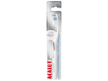 Зубная щётка Lacalut White, средняя жёсткость, спиральные щетинки.
