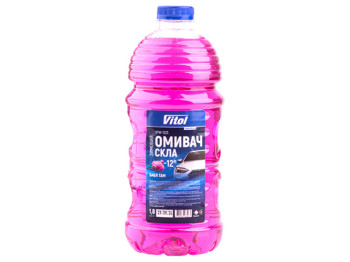 Омивач скла зимовий Vitol, -12°C, рідина спиртова, аромат бабл гам, 1,8л