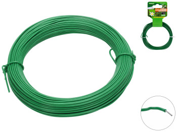 Дріт садовий EmiPro, залізо, пластик, 1,8мм×10м, колір зелений