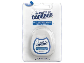 Зубна нитка Pasta Del Capitano, нейлонова, вощена, 50м