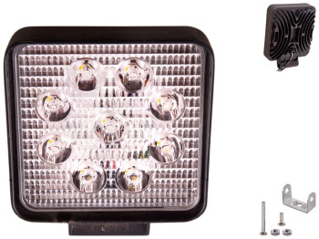 Фара робочого світла Pulso, WLP-27306 SPOT/Д, 110х110х50мм, 10-30V, 27W, 6000K