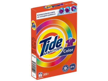 Порошок стиральный Tide Аква-Пудра Color, для цветного белья, 2 цикла, 300г