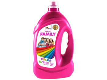 Гель для стирки цветных тканей For My Family Color, бесфосфатный, 100 циклов, 4кг