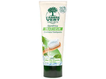Зубна паста освіжальна L’Arbre Vert Fresh Mint, зі смаком свіжої м’яти, 75 мл