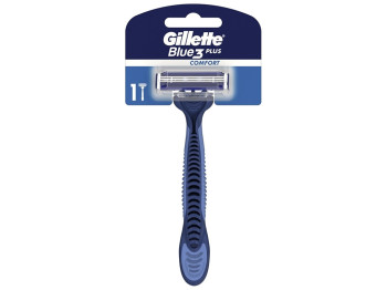 Станок для гоління Gillette Blue3, одноразовий, 3 леза, пластик, хром, 1шт