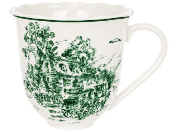 Кухоль порцеляновий Heritage Toile Collection Green, 350 мл