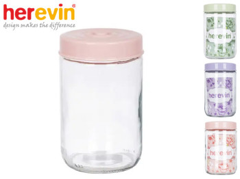 Банка скляна з пластиковою кришкою Herevin Helezon 660мл 44623