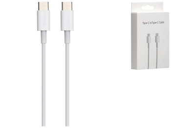 Кабель USB Onyx Type-C to Type-C No Logo, Бiлий