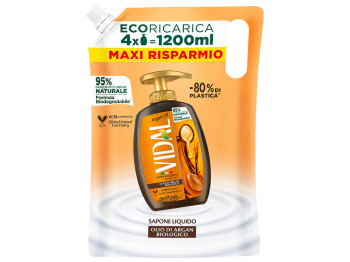 Рідке мило Vidal Argan Oil, з аргановим маслом, запасний блок, 1,2л