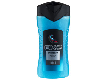 Гель для душа Axe "Sport Blast" (Спортивный заряд) 3в1 для тела, волос, лица 250мл