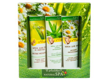 Подарочный набор Мой каприз "Natural Spa" (крем для рук, крема для лица дневной и ночной)