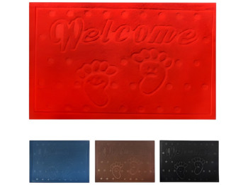 Килимок придверний "Welcome smile" 38х57,5см кольори асорті (ціна за 1шт)