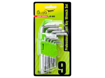Набір ключів вигнутих Alloid TORX 9 предм. T10 -T50 (НТ-0912)