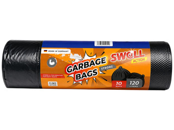 Пакеты для мусора Swell Garbage Bags Strong Action, 120 л, 10 шт