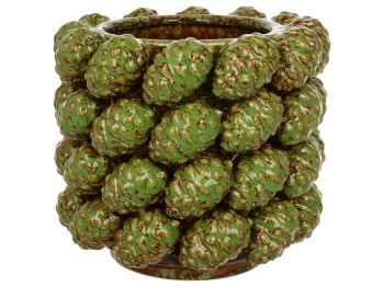 Ваза Cones, порцеляна, 18х18х16см, колір зелений
