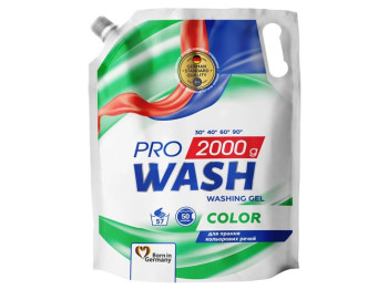 Гель для стирки Pro Wash Color для цветных вещей, 2л 02444