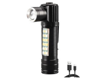 Ліхтар SY-2209-Р50+18SMD(RGB), Li-Ion акумулятор, індикація заряду, ЗУ USB, zoom, Box