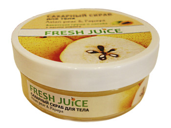 Сахарный скраб для тела "Fresh Juice" Asian pear & Papaya 225 мл.