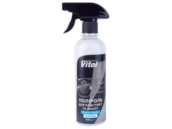 Поліроль для пластику та вінілу Vitol Black Touch, матова, 400мл