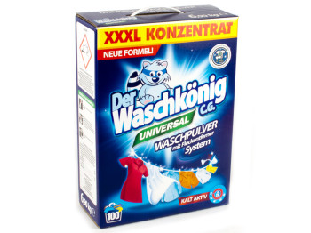 Стиральный порошок бесфосфатный Waschkonig Universal концентрат 6,9кг  коробка, Германия