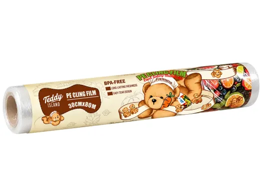 Харчова плівка поліетиленова Teddy Island для пакування продуктів, 30 см×80 м