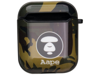 Футляр для Навушників Airpods 1/2 Glossy Brand Колір 13, Aape green