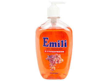 Рідке мило з гліцерином "Emili" "Виноград" 500гр дозатор