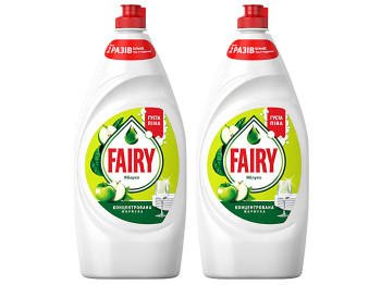 Средство для мытья посуды Fairy Яблоко, 900мл (цена за 2шт)