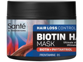 Маска для волосся Dr.Sante Biotin Hair Loss Control, з біотином, ніацинамідом, провітаміном B5, 300м