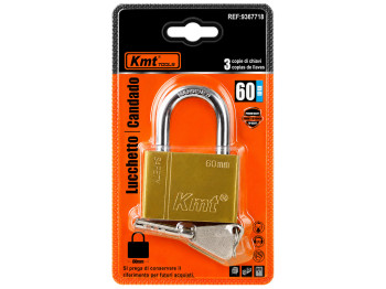 Замок навісний Kmt Tools 60 мм, 3 ключі