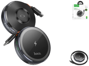 Бездротовий Зарядний Пристрій Hoco CQ18 2-in-1 15W Magnetic (iWatch) Колір Сiрий
