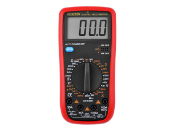 Цифровий мультиметр VC9208N, HOLD, вимірювання AC/DC, частоти, NCV