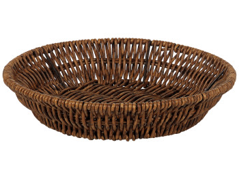 Кошик для зберігання Restaer, плетений, PE, метал, круглий, 22×5 см