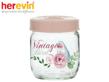 Банка Herevin Vintage Bird з кришкою 425мл 50938