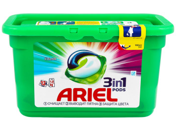 Жидкий гель в растворимых капсулах ARIEL Color 12X27г