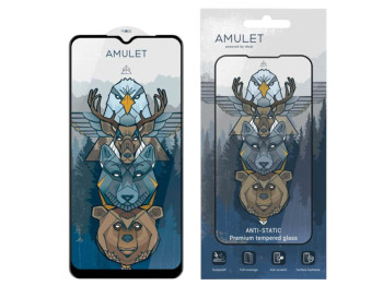 Захисне скло Amulet 2.5D HD Antistatic для ZTE Blade A34/A54/A73/A75 4G, чорний