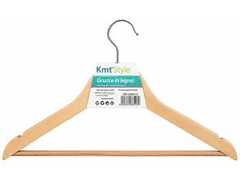 Набор деревянных вешалок для одежды KmtStyle, 44×1,2×22см, 3шт