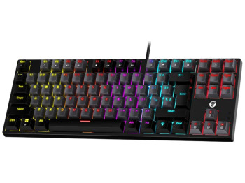 Клавіатура ігрова Fantech Atom87 MK876V2, Blue Switch, 87 клавіш, 355×127×32мм, колір сіро-чорний